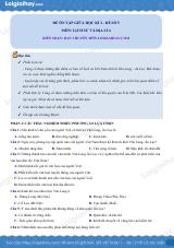 Đề kiểm giữa học kì 2 Lịch sử và Địa lí 6 - Đề số 5